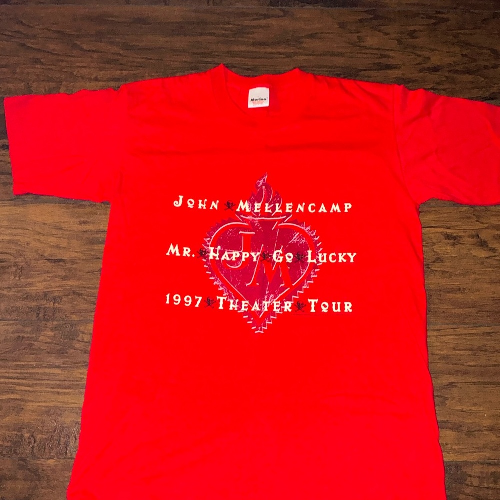 Red Graphic Tee - John Mellencamp Tour